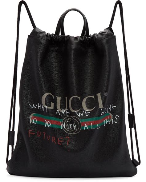 gucci drawstring backpack replica|gucci outlet backpack.